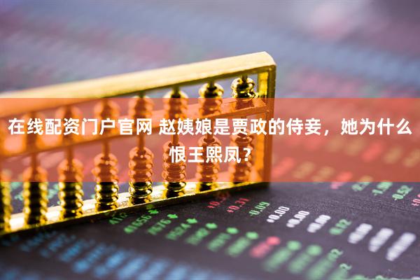 在线配资门户官网 赵姨娘是贾政的侍妾，她为什么恨王熙凤？